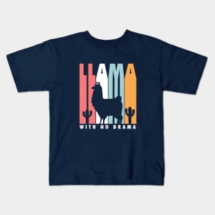 Llama with no drama Kids T-Shirt